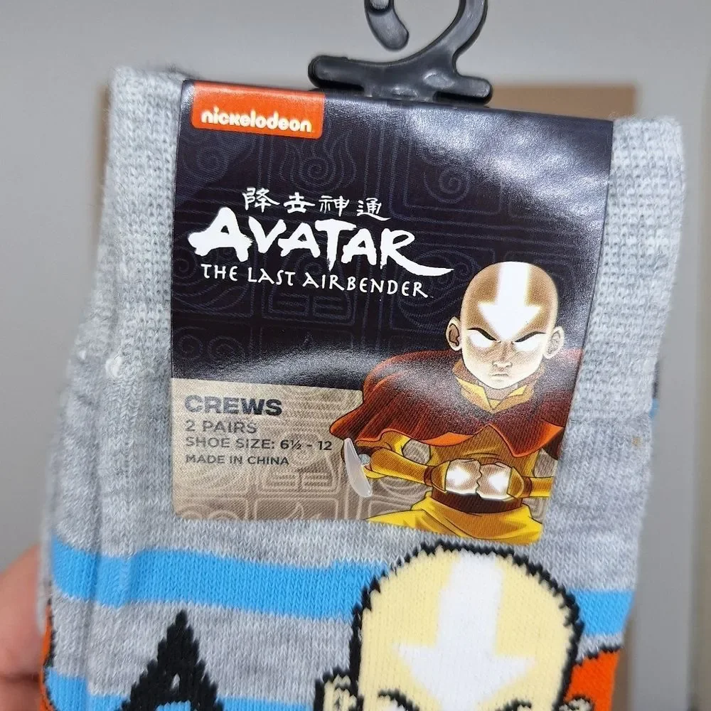 Avatar the last Airbender crew socks 2 pair